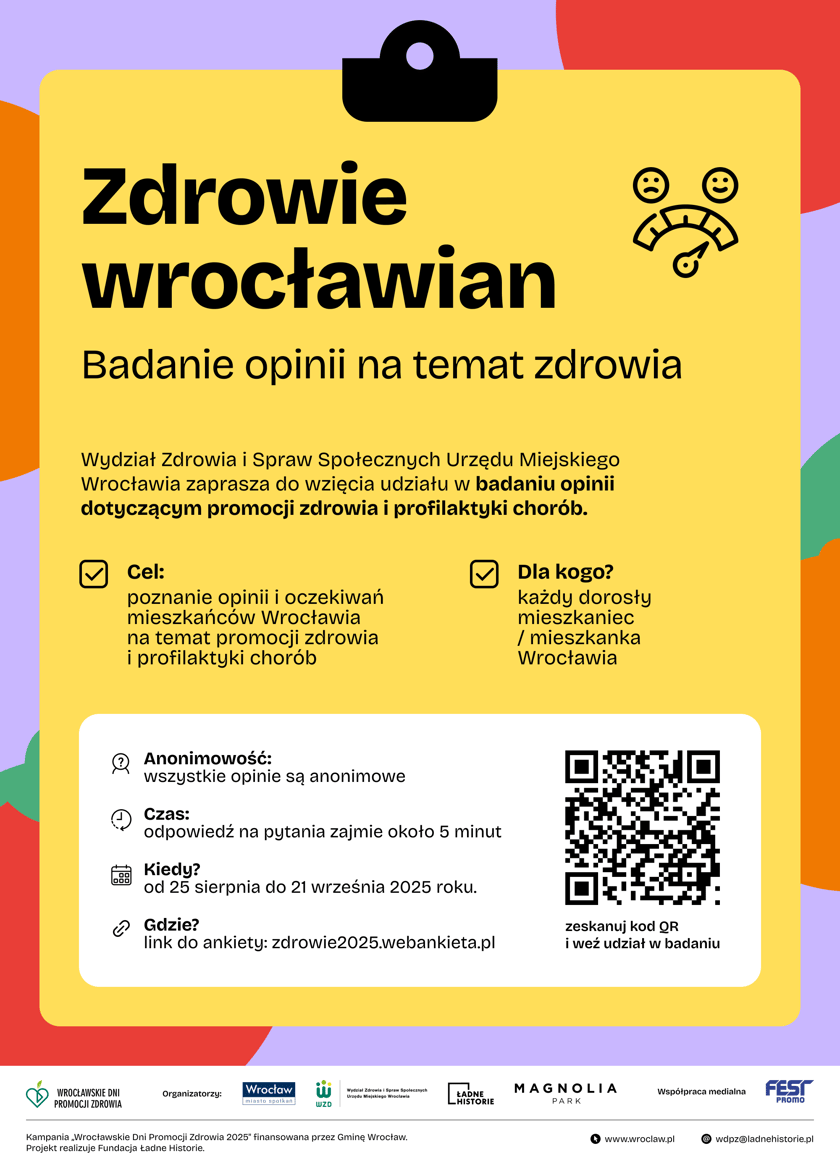 Powiększ obraz: Infografika Wrocławskie Dni Promocji Zdrowia 2025