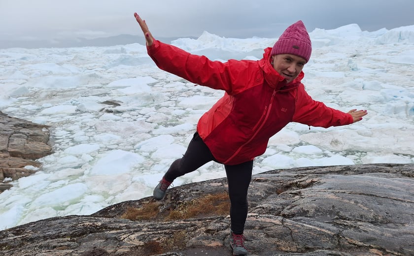 Joanna Pawłowska na Grenlandii