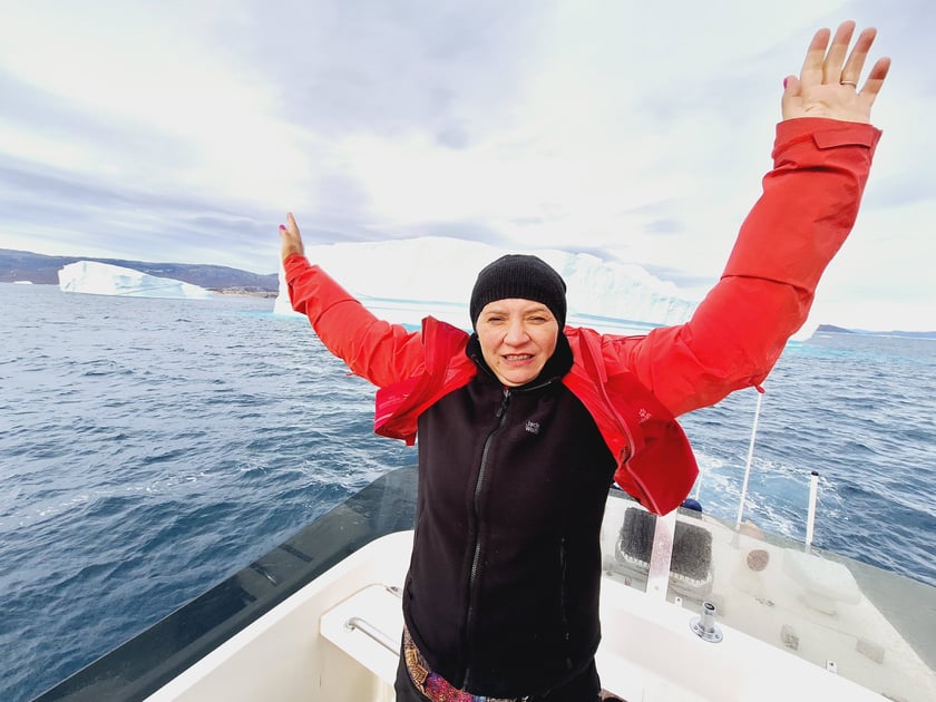 Joanna Pawłowska na Grenlandii