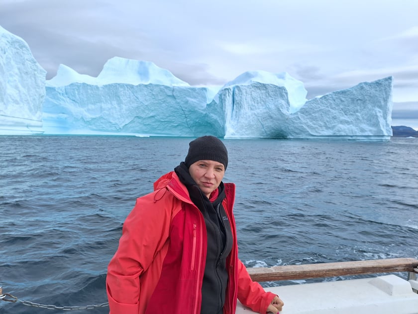 Joanna Pawłowska na Grenlandii