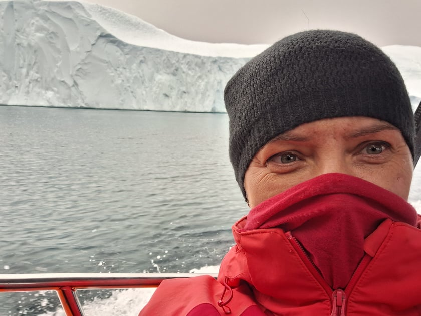 Joanna Pawłowska na Grenlandii