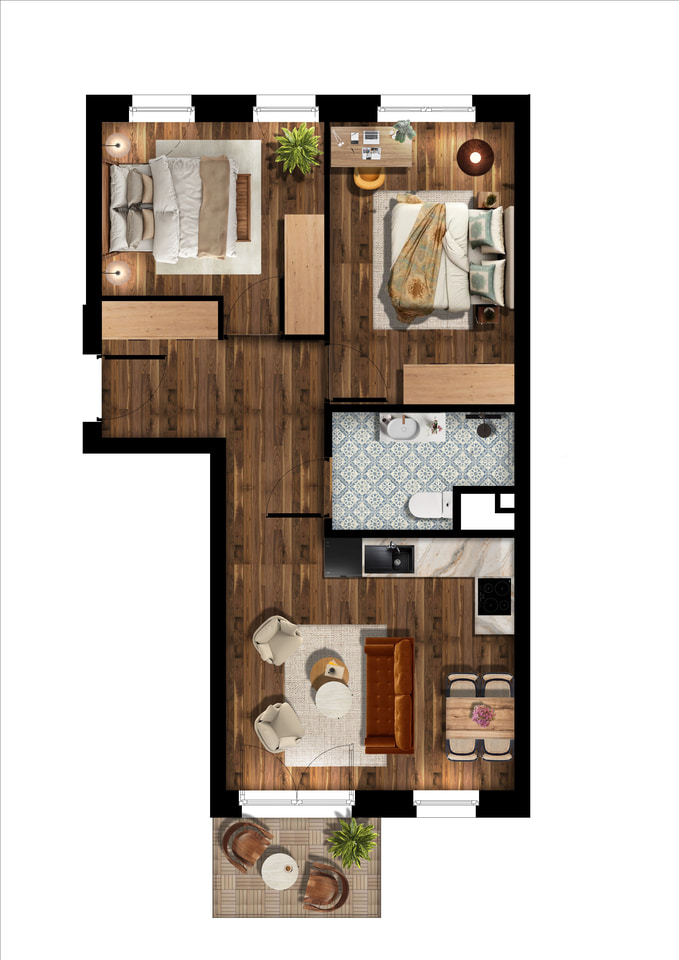 Leśnica X TBS Wrocław, wizualizacja