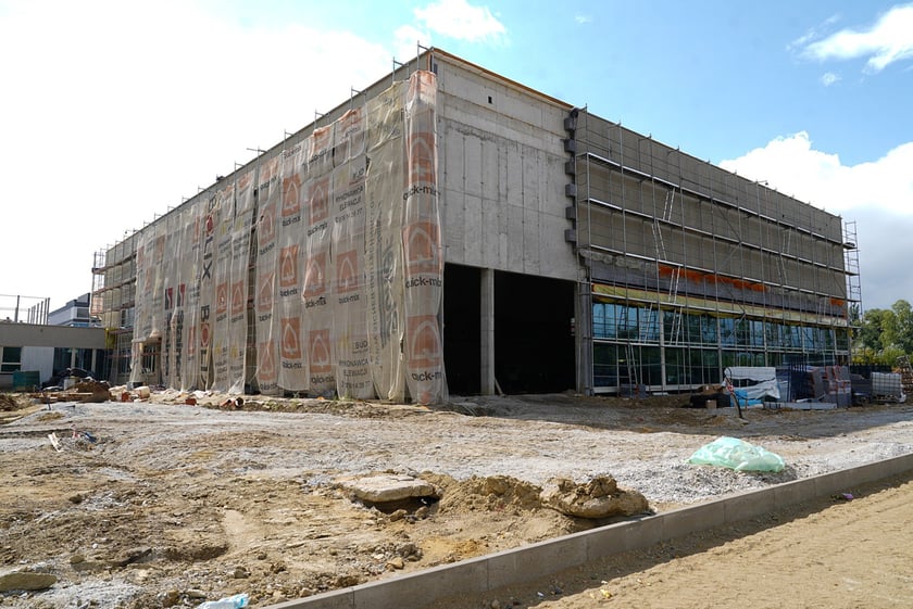 ZSP na Zwycięskiej w budowie pod koniec sierpnia 2025