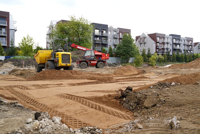 ZSP na Zwycięskiej w budowie pod koniec sierpnia 2025