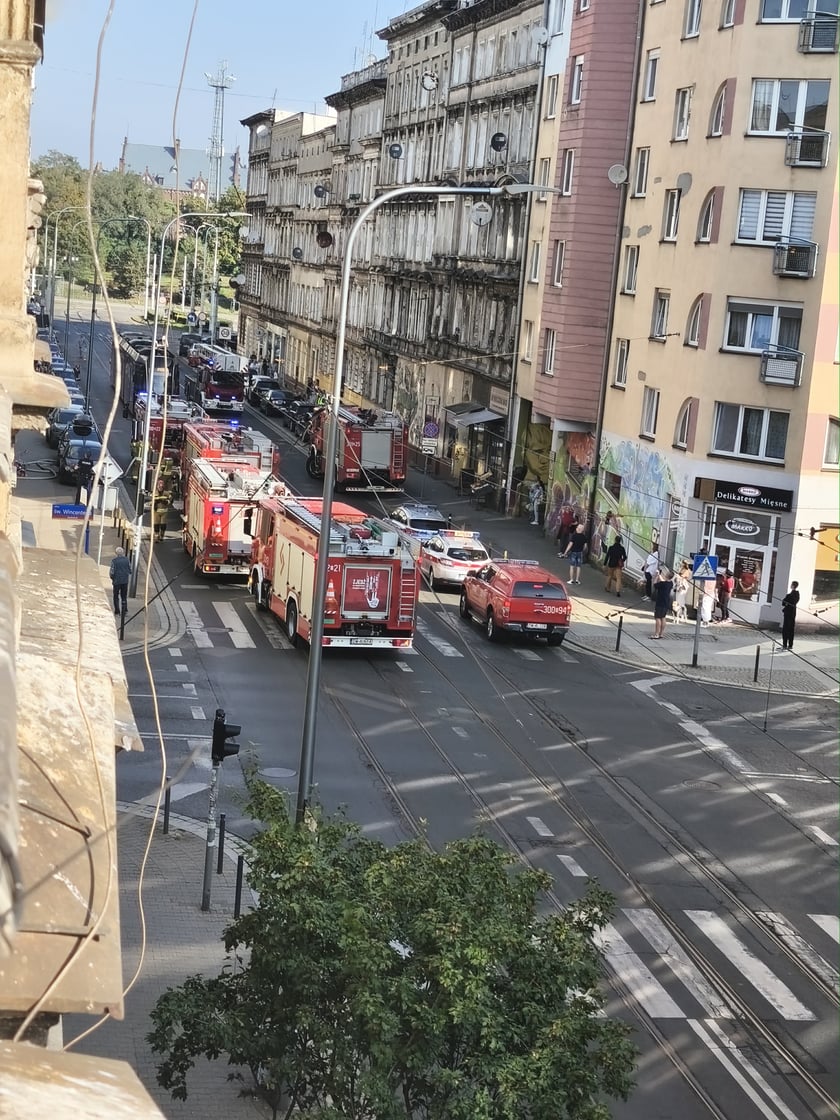 Pożar mieszkania przy ul. Chrobrego