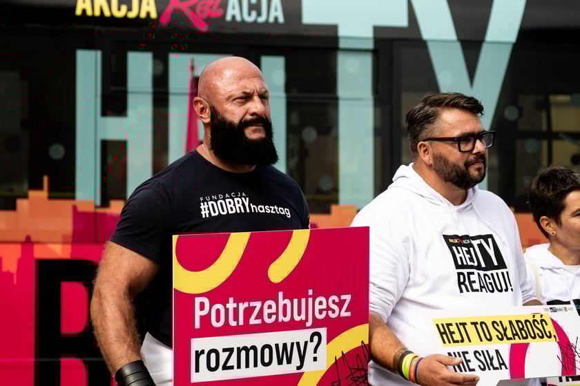 Konferencja prasowa rozpoczynająca kampanię HejTy Reaguj