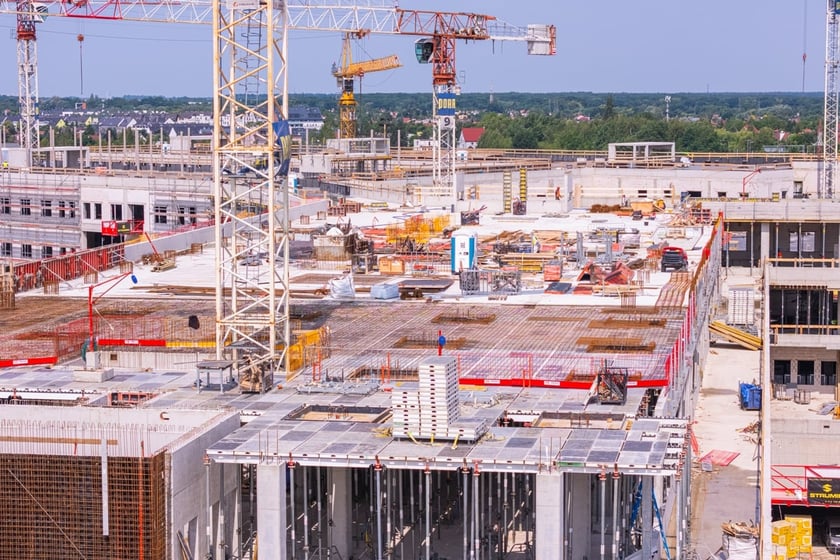 Szpital onkologiczny w budowie w czerwcu 2025