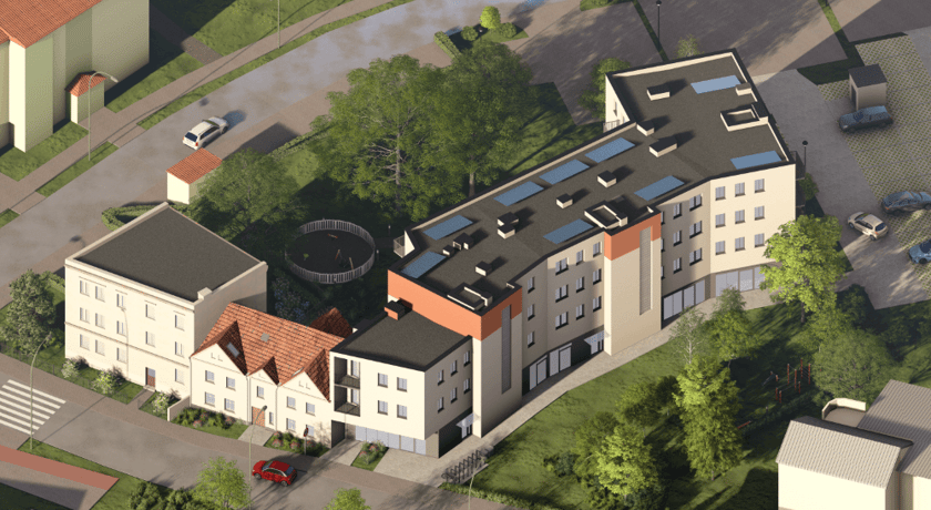 Wizualizacja inwestycji TBS Leśnica X