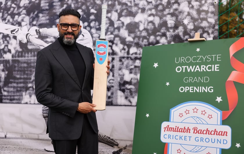 Wizyta Abhisheka Bachchana we Wrocławiu &ndash; uroczystość zapowiadająca powstanie pierwszego we Wrocławiu boiska do krykieta im. Amitabha Bachchana