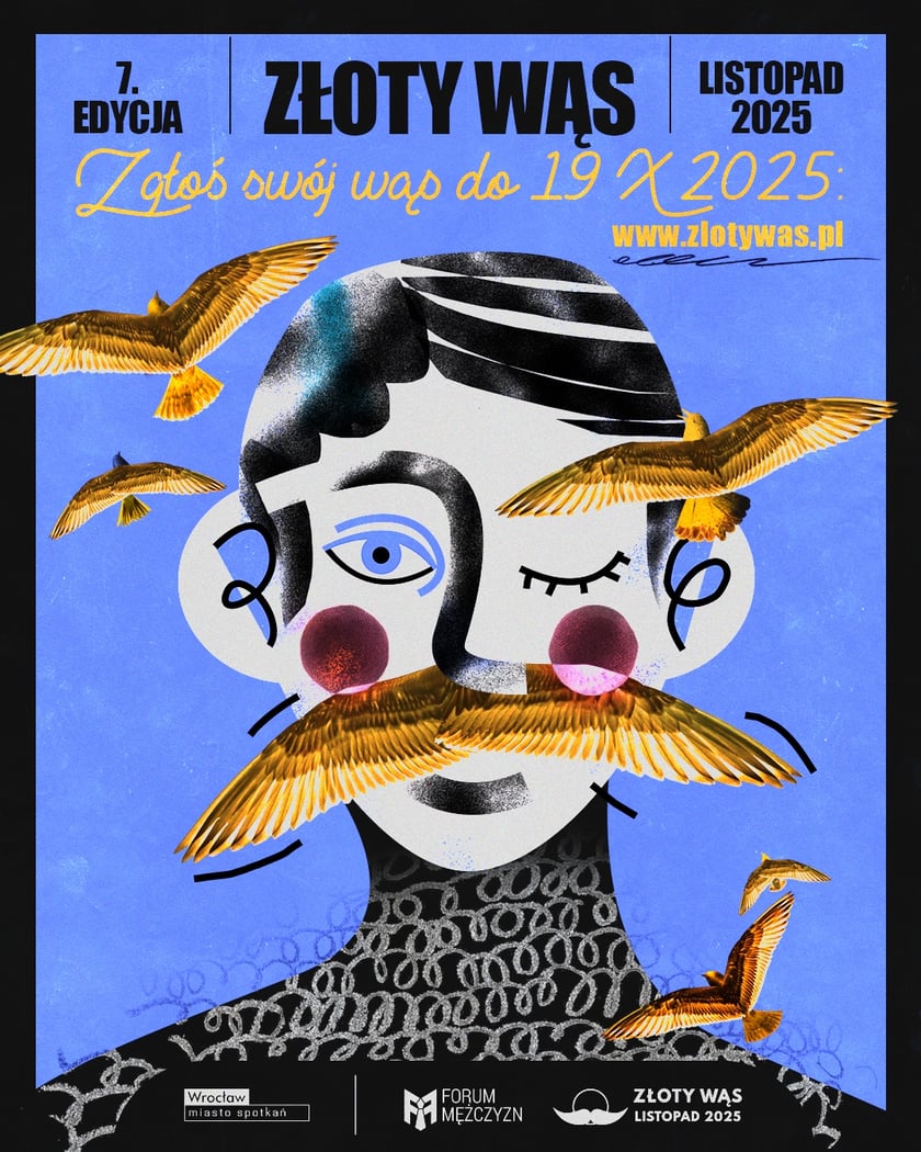 Powiększ obraz: Plakat 7 edycji kampanii Złoty Wąs