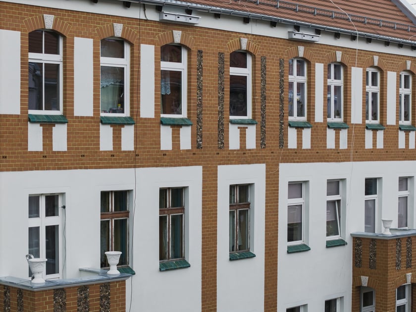 Kamienica Daszyńskiego 41 w trakcie remontu na przełomie września i października 2025