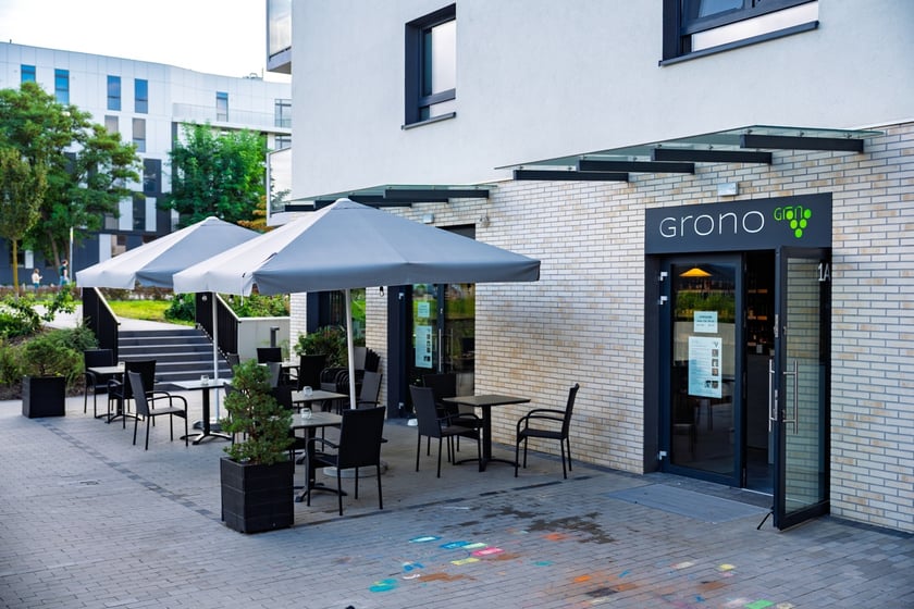 Kawiarnio-winiarnia GRONO przy ul. Rusznikarskiej we Wrocławiu
