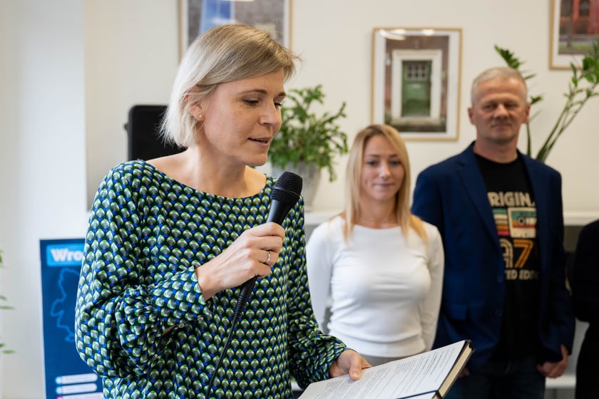 Na zdjęciu: Anna Bajor-Traczyńska. Otwarcie CAL na Gajowicach - 14.10.2025