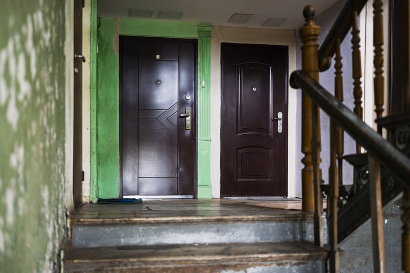 Prądzyńskiego 43 przed remontem, październik 2025