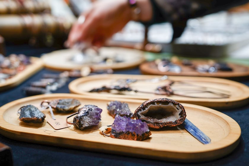 Powiększ obraz: Jesienne Targów Minerałów, Biżuterii i Wyrobów Jubilerskich w hali Orbita.