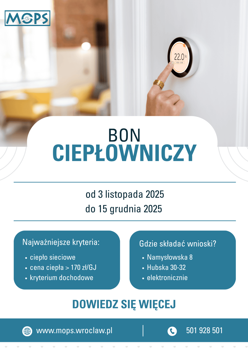 Powiększ obraz: Infografika dotycząca bonu ciepłowniczego