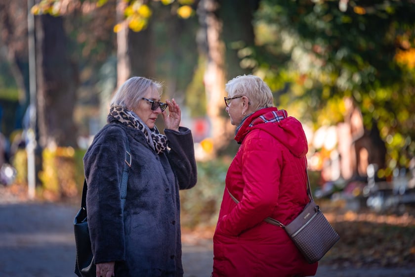 Cmentarz Osobowicki o poranku 1 listopada 2025