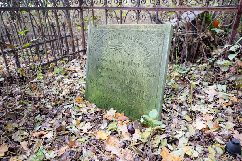 Cmentarz ewangelicki w Grabownicy - w środku pola, w niewielkim zagajniku