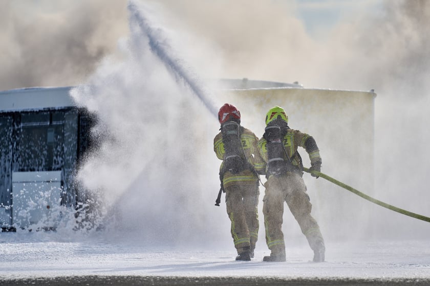 Ćwiczenia służb na lotnisku we Wrocławiu, 5 listopada 2025
