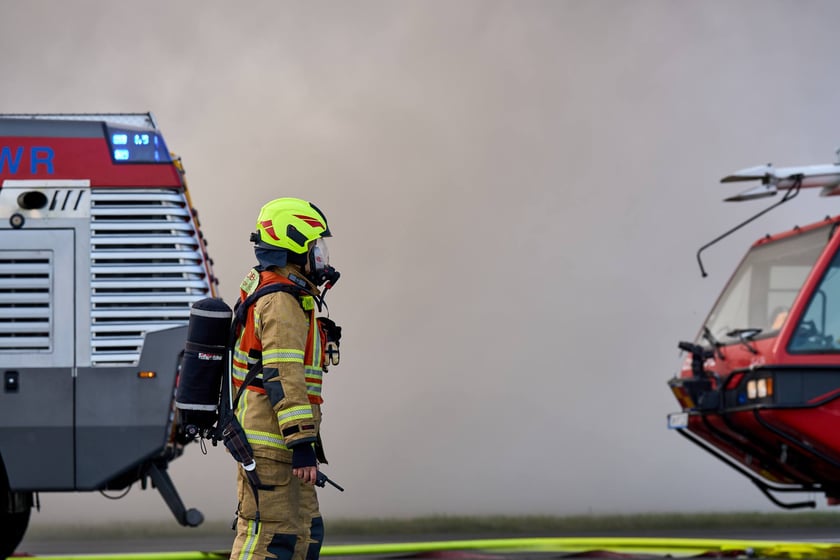 Ćwiczenia służb na lotnisku we Wrocławiu, 5 listopada 2025