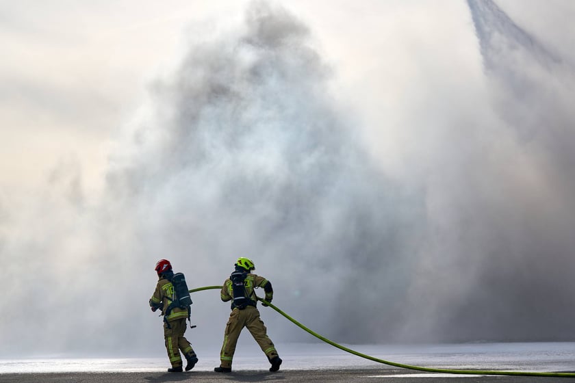 Ćwiczenia służb na lotnisku we Wrocławiu, 5 listopada 2025