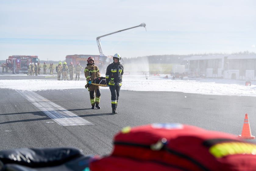 Ćwiczenia służb na lotnisku we Wrocławiu, 5 listopada 2025