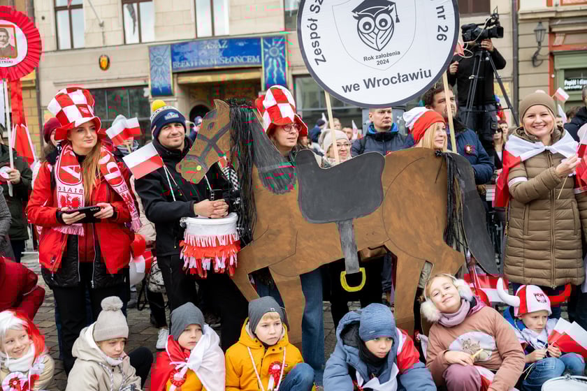 Finał Radosnej Parady Niepodległości w Rynku