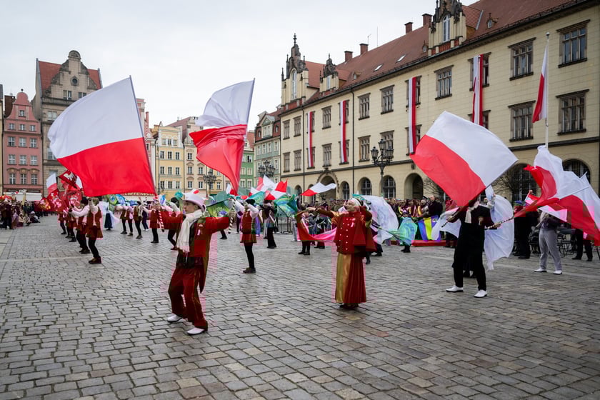 Finał Radosnej Parady Niepodległości w Rynku