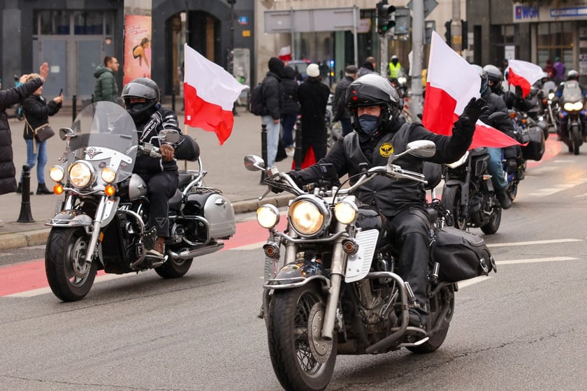 Kawalkada motocykli z okazji Święta Niepodległości we Wrocławiu, 11 listopada 2025