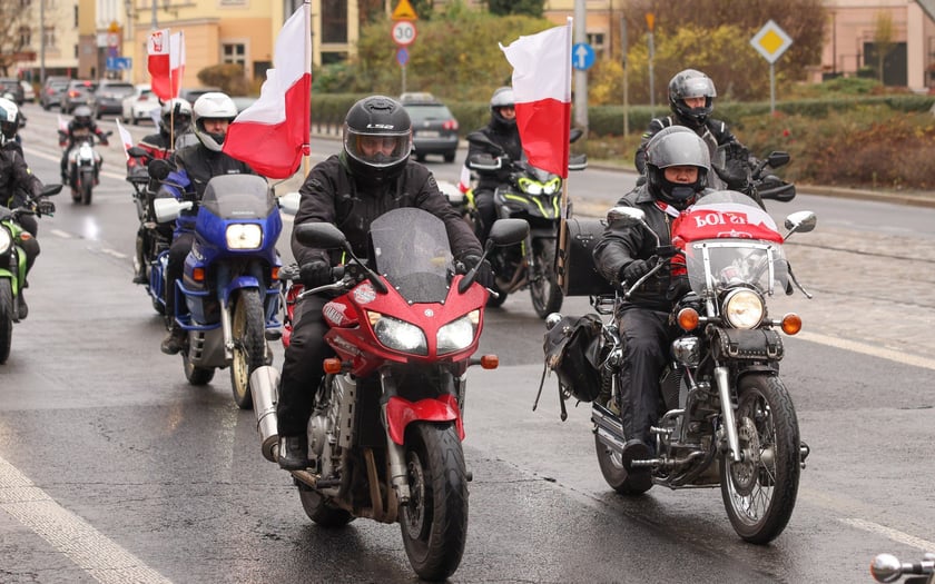 Kawalkada motocykli z okazji Święta Niepodległości we Wrocławiu, 11 listopada 2025