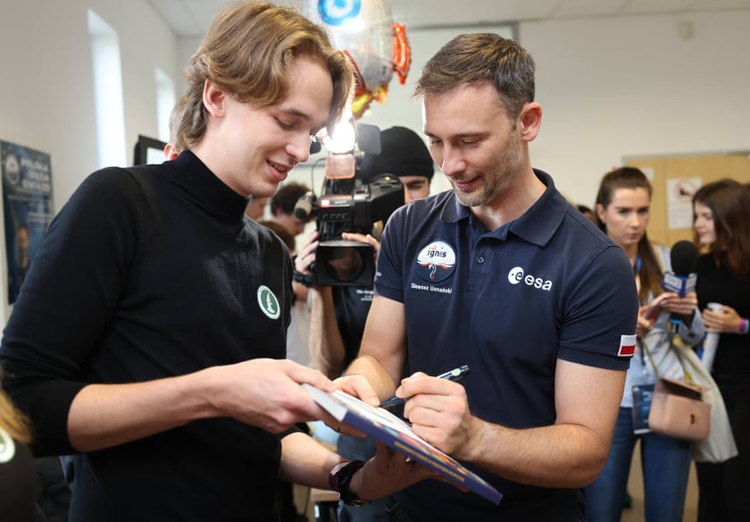 Spotkanie z polskim astronautą dr Sławoszem Uznańskim-Wiśniewskim na Uniwersytecie medycznym we Wrocławiu, 12 listopada 2025