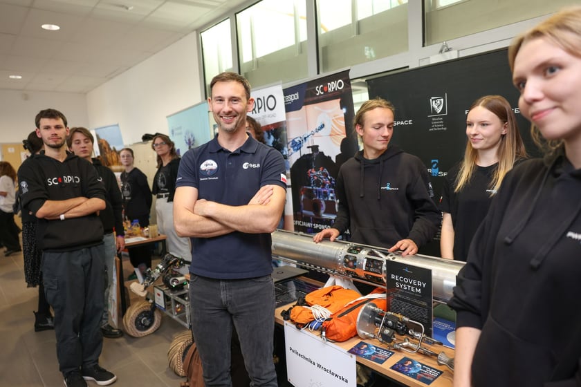 Spotkanie z polskim astronautą dr Sławoszem Uznańskim-Wiśniewskim na Uniwersytecie medycznym we Wrocławiu, 12 listopada 2025