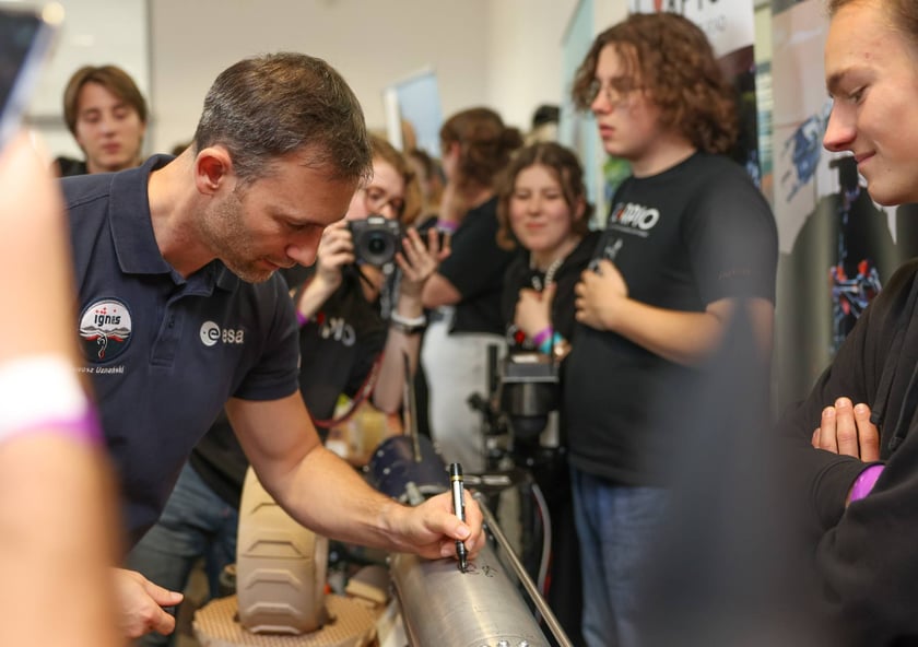 Spotkanie z polskim astronautą dr Sławoszem Uznańskim-Wiśniewskim na Uniwersytecie medycznym we Wrocławiu, 12 listopada 2025