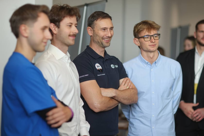 Spotkanie z polskim astronautą dr Sławoszem Uznańskim-Wiśniewskim na Uniwersytecie medycznym we Wrocławiu, 12 listopada 2025