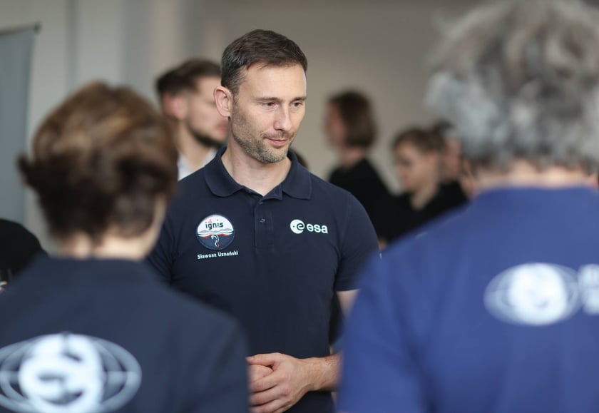 Spotkanie z polskim astronautą dr Sławoszem Uznańskim-Wiśniewskim na Uniwersytecie medycznym we Wrocławiu, 12 listopada 2025