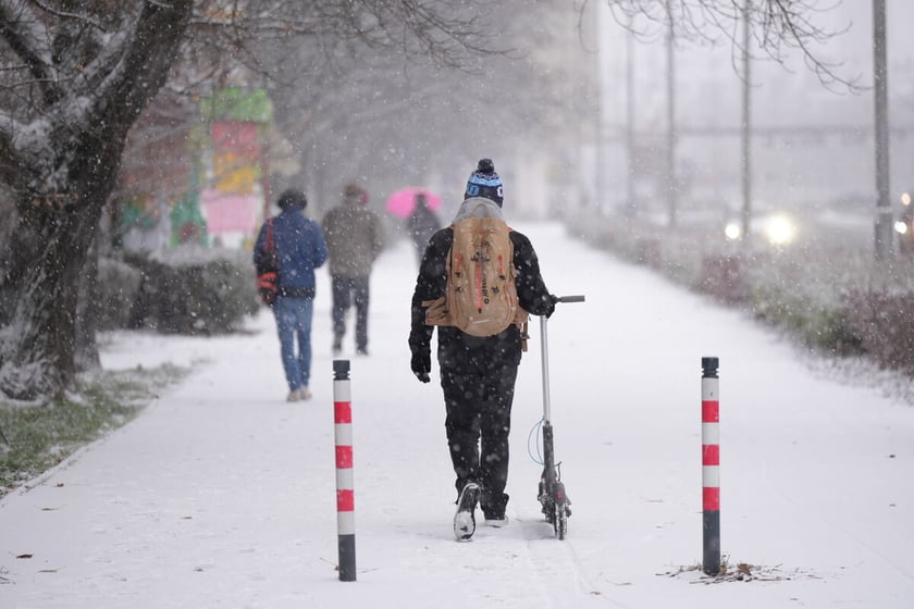 Pierwszy śnieg we Wrocławiu, 24.11.2025