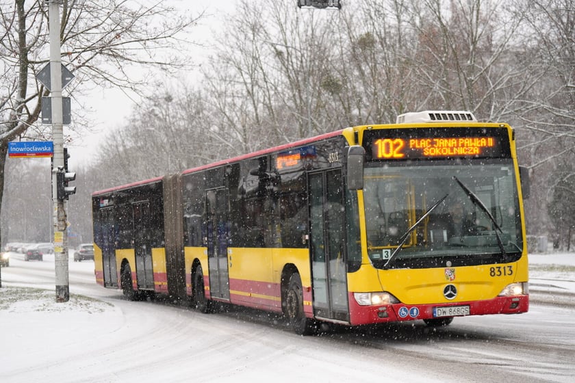 Pierwszy śnieg we Wrocławiu, 24.11.2025