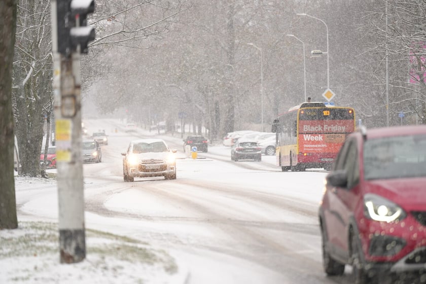 Pierwszy śnieg we Wrocławiu, 24.11.2025