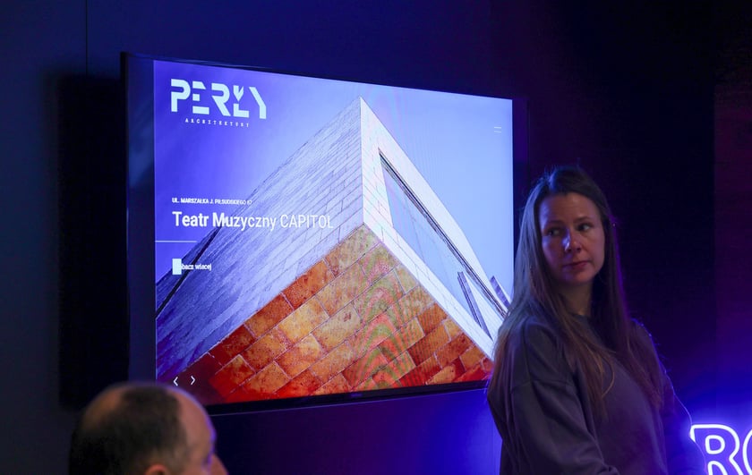 Konferencja prasowa ws. projektu "Perły Architektury" powojennej we Wrocławiu.