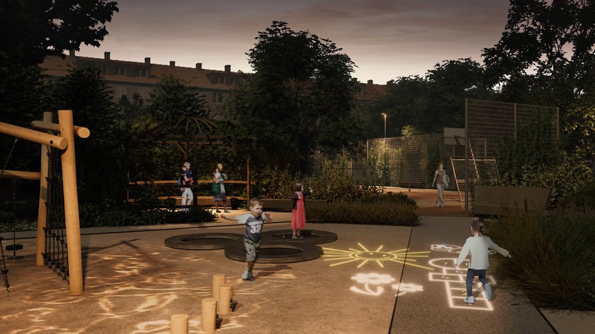 Wizualizacja podw&oacute;rka po remoncie