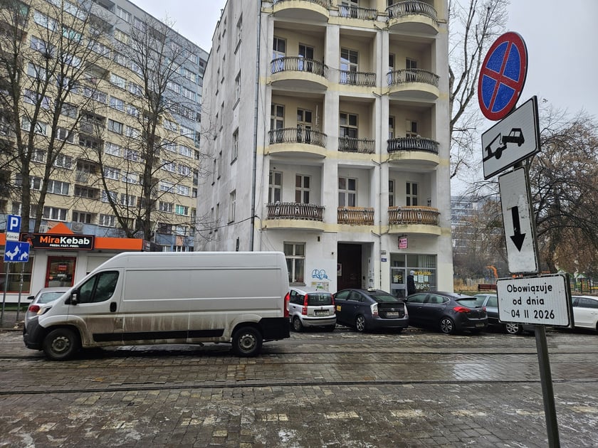 Fragment ul. Zielińskiego, na którym od 7 lutego będzie usuwana awaria kanalizacji.