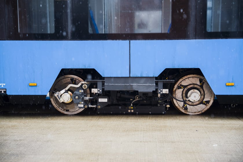 Powiększ obraz: Nowy tramwaj PESA 146N Twist dostarczony do zajezdni MPK Borek z Bydgoszczy.