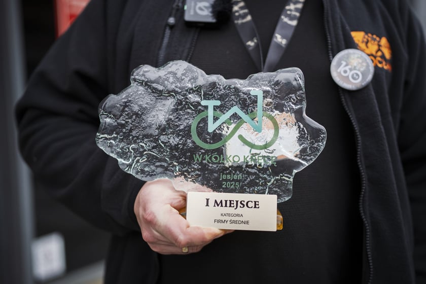 Powiększ obraz: Nagroda dla firmy za udział w poprzedniej edycji „W Kółko Kręcę”.