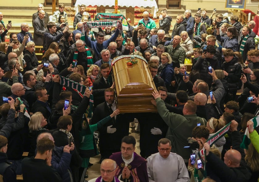 Pożegnanie trenera Jacka Magiery we Wrocławiu