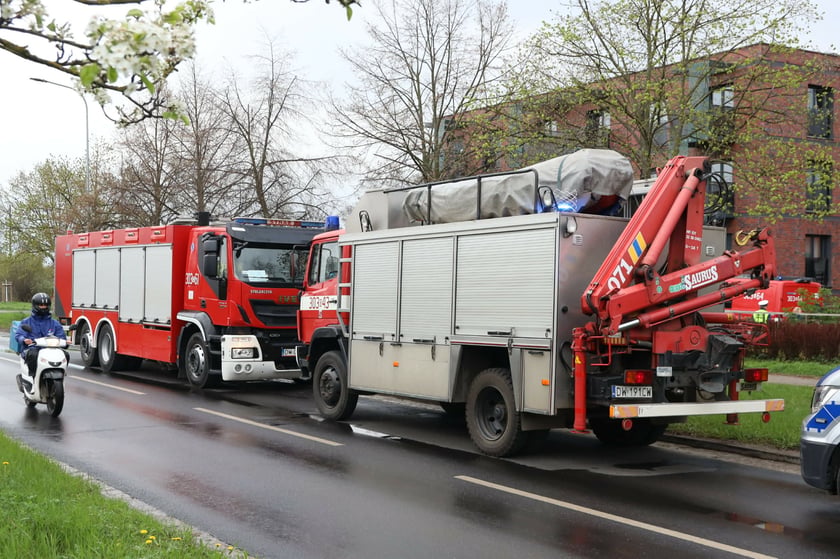 Akcja służb przy ul. Gazowej 2a i na SOR przy ul. Borowskiej po wykryciu niebezpiecznej substancji