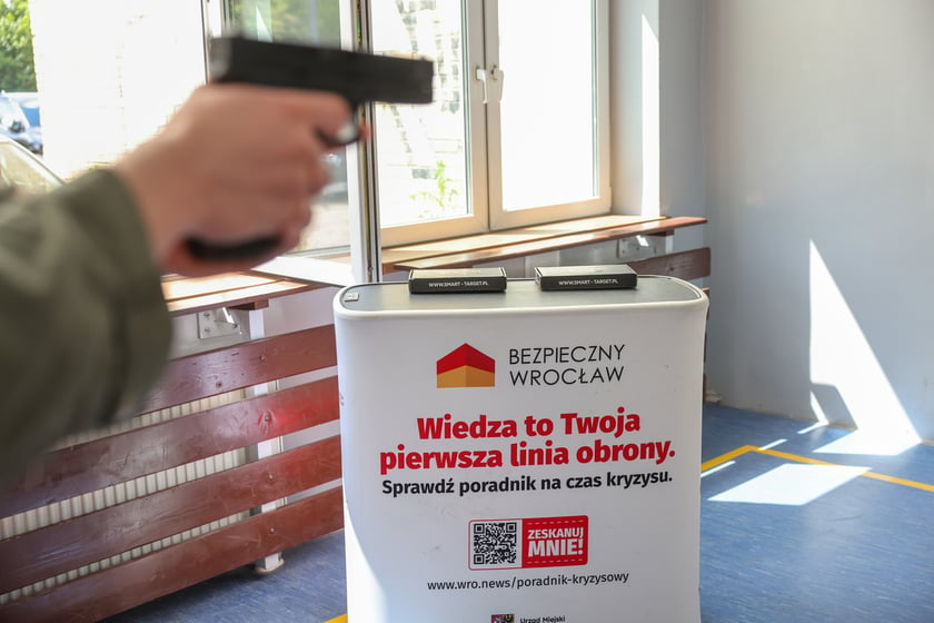 Szkolenie dla uczniów w Zespole Szkół nr 2 przy ul. Borowskiej w ramach programu Bezpieczny Wrocław