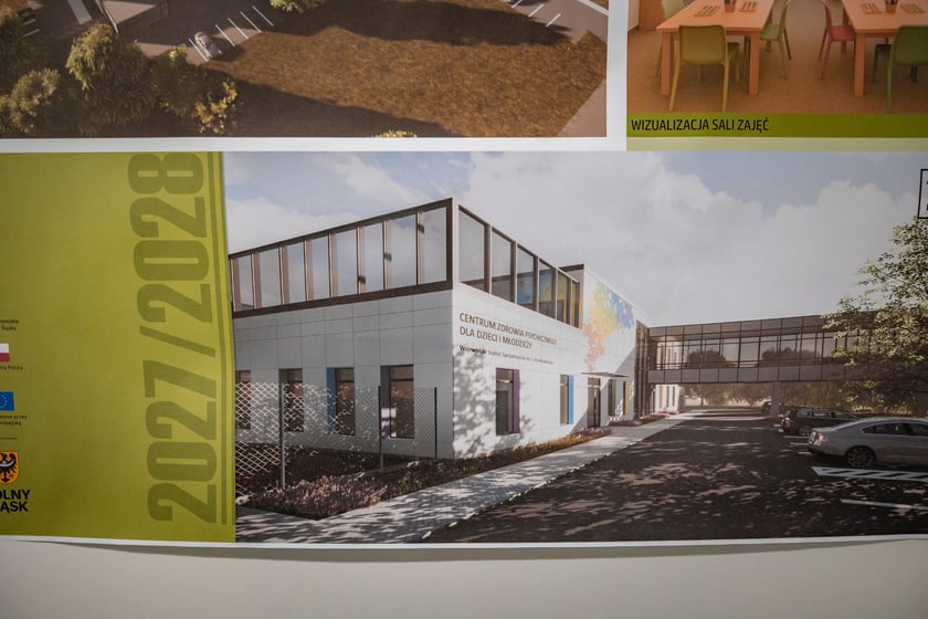 Budowa nowego Centrum Zdrowia Psychicznego dla Dzieci i Młodzieży przy ul. Koszarowej we Wrocławiu, 29 czerwca 2026 r.