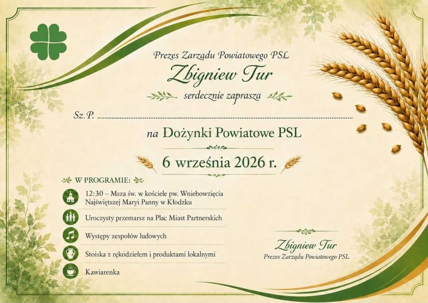 Program wydarzenia