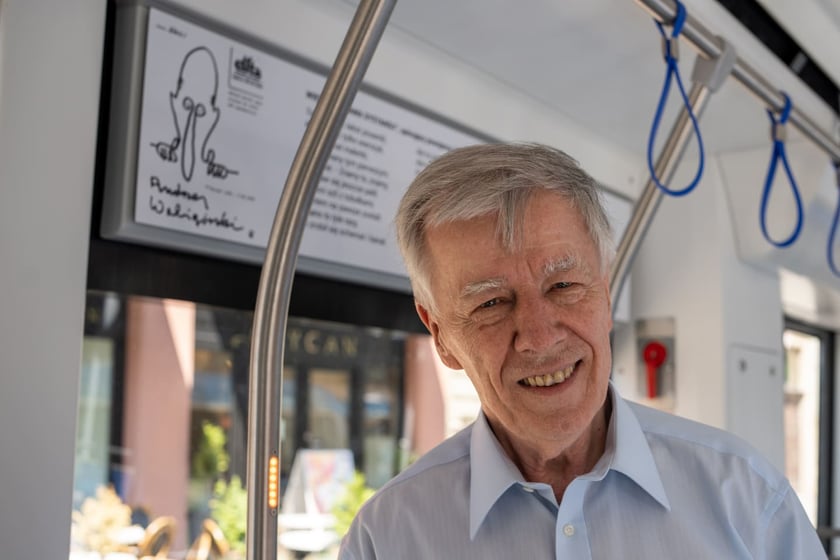 Wrocław pamięta o Andrzeju Waligórskim: tramwaj jego imienia i  wrocławski krasnal, 26.06.2022 r.