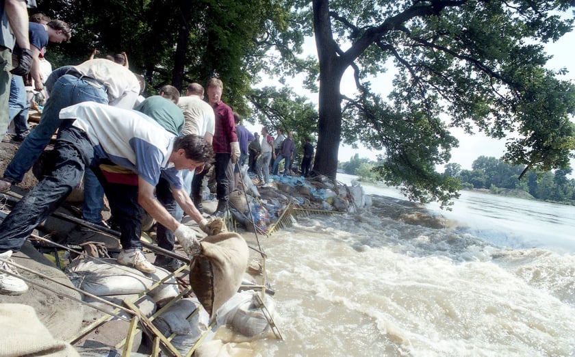 Jaz Szczytnicki,  Wrocław, powódź 1997
